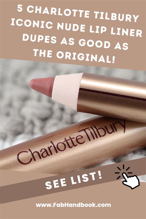 charlotte tilbury iconic nude dupe|The best nude lipliners and their dupes (Charlotte Tilbury, Huda。